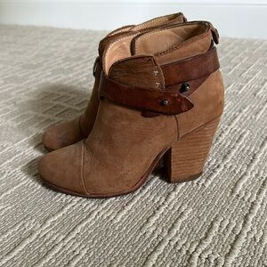 Tan Rag & Bone booties